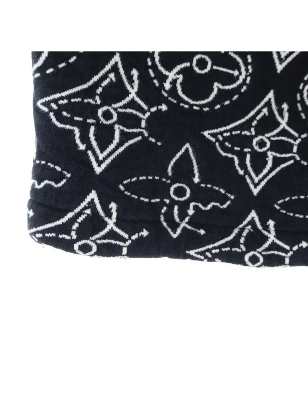 Louis Vuitton Nba Strategic Flowers Quilted Shorts Dm0 Monogram Black